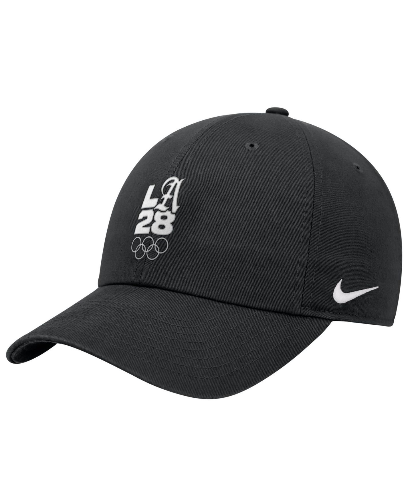 Детская кепка Nike Black LA28 Summer Olympics Club Adjustable Hat — фото 1