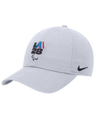 Big Boys and Girls White LA28 Summer Paralympics Retro Stripes Club Adjustable Hat