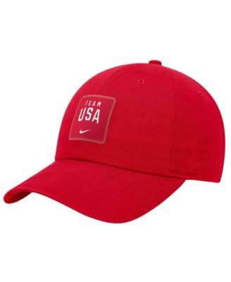 Men's Red Team USA Club Unstructured Adjustable Hat