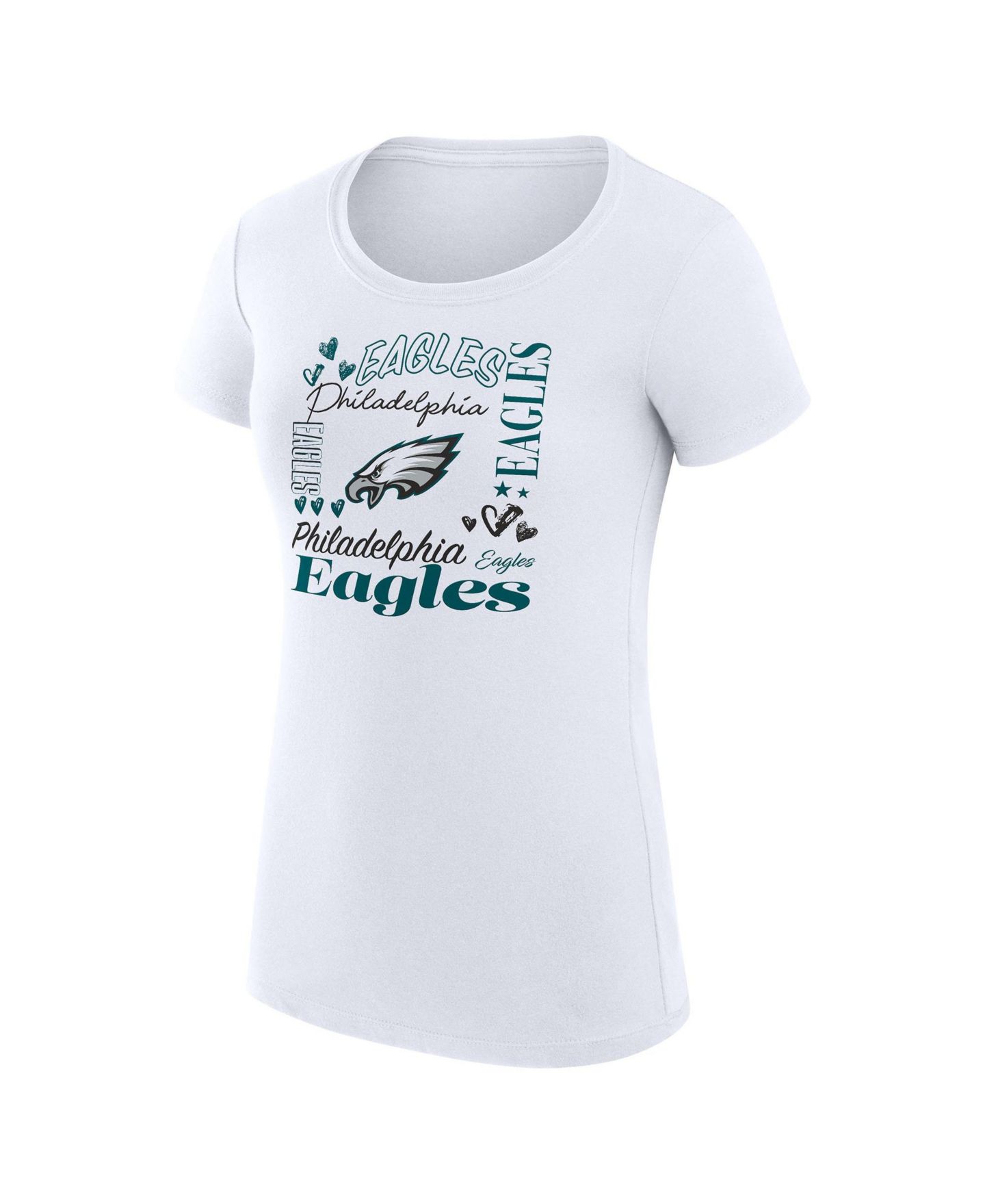 Женская футболка G-III 4Her by Carl Banks Philadelphia Eagles Super-Slim Fit Crewneck — фото 2