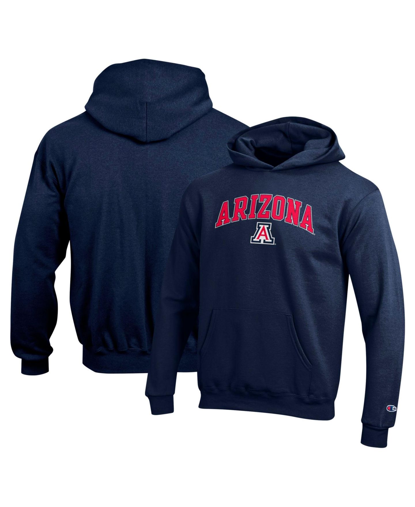 Детское худи Champion Navy Arizona Wildcats Campus Pullover — фото 1