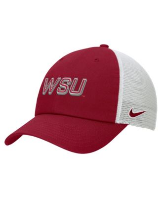 Men's Crimson Washington State Cougars On-Field Club Adjustable Trucker Hat
