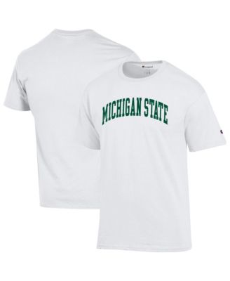 Men's White Michigan State Spartans Basic Arch T-Shirt