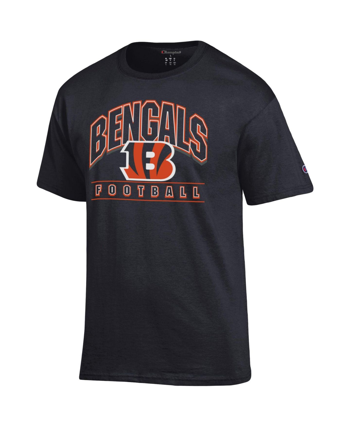 Мужская футболка Champion Black Cincinnati Bengals Football — фото 2