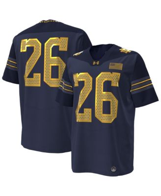Men's 26 Navy Notre Dame Fighting Irish 2026 Shamrock Series Replica Football Jersey