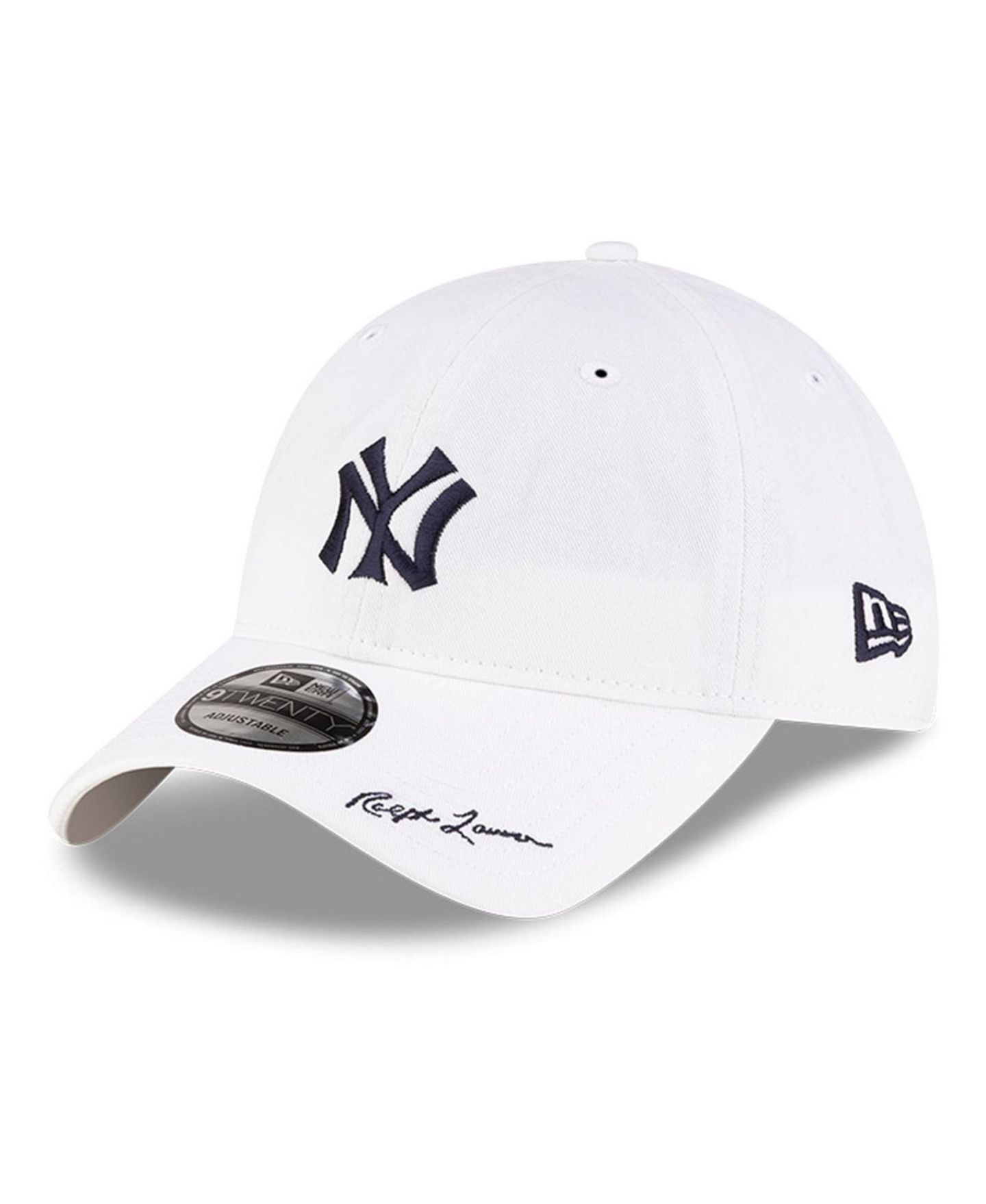 Мужская кепка New Era x Ralph Lauren White New York Yankees 9TWENTY Adjustable Hat — фото 1