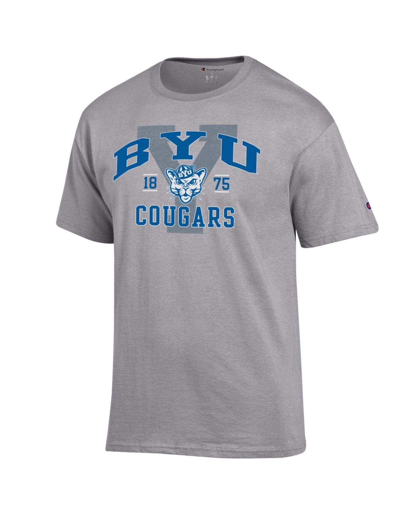 Мужская футболка Champion Heather Gray BYU Cougars Varsity — фото 2