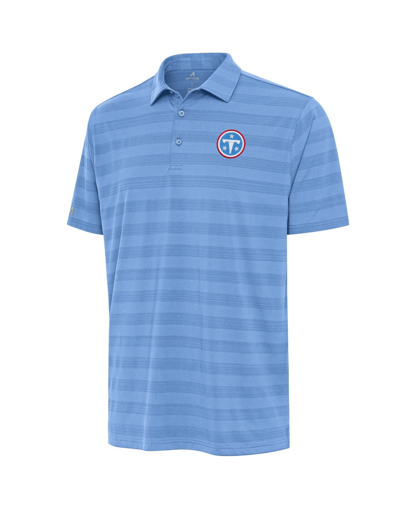 Мужское поло Antigua Light Blue Tennessee Titans Tunnel Polo Shirt — фото 2