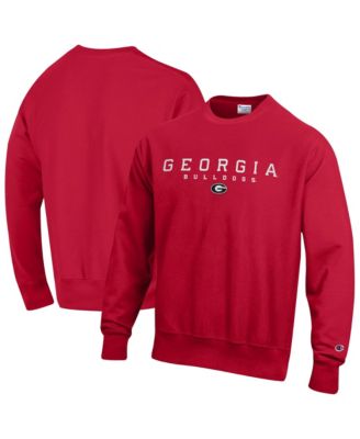 Men's Red Georgia Bulldogs Relentless Reverse Weave Sweatshirt