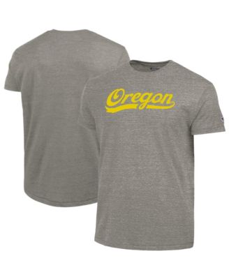 Men's Charcoal Oregon Ducks Vintage Triumph Tri-Blend T-Shirt