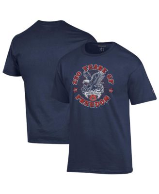 Men's Navy Auburn Tigers Americana 250 Years of Freedom Tonal T-Shirt