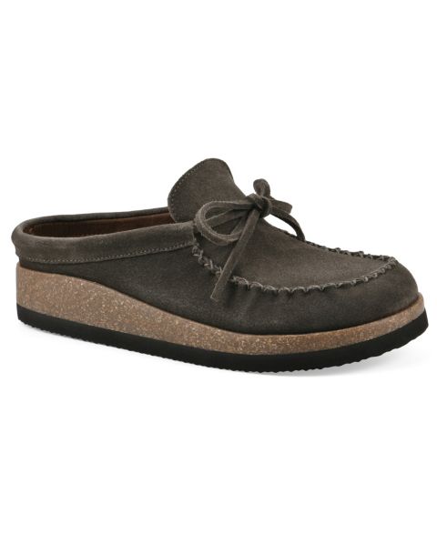 Женские сабо White Mountain Bayhead Footbed Slip-On, цвет: Армейский замшевый