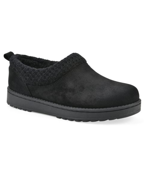 Женские сабо White Mountain Iceboat Slip-On Clog Slippers, цвет: Чёрный