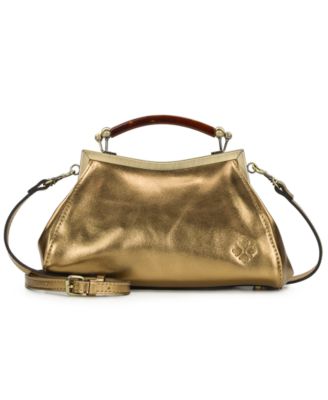 Kelmscott Small Leather Frame Crossbody Bag