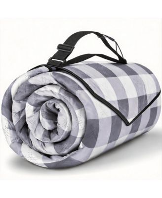 80''x80'' Picnic Blanket Waterproof Foldable Beach Mat Sandproof