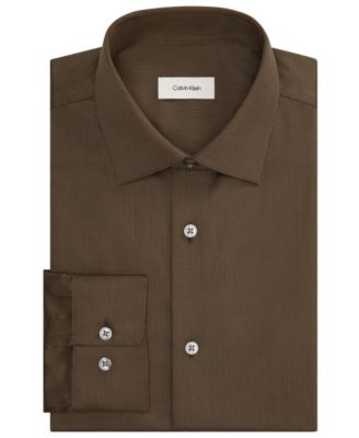 brown button up dress shirt Men's Shirts Formal Size:XS - 8 UK Ecom Style:AP1D105090 Gold Prom Dresses and button placket patch chest