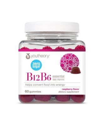 B12B6  Vitamin B6 and Vitamin B12 Offers Brain Health, Energy and Immunity Support  Dairy, Soy and Gluten Free 60 Gummies