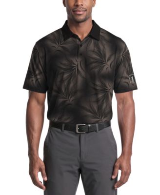 Men's Foliage Print Golf Regular-Fit Polo Shirt