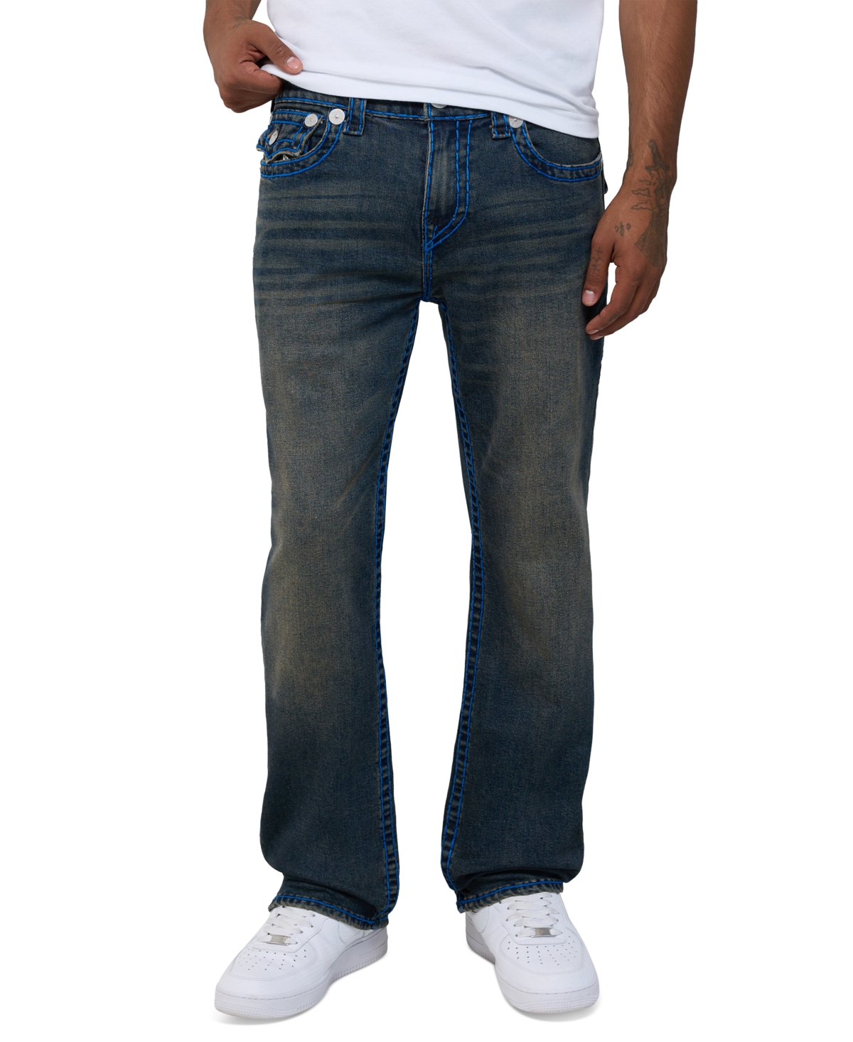 True Religion Men's Ricky Super T Flap Jeans