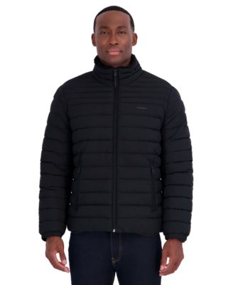 Men's Stand Collar Sherpa Mid Puffer Jacket