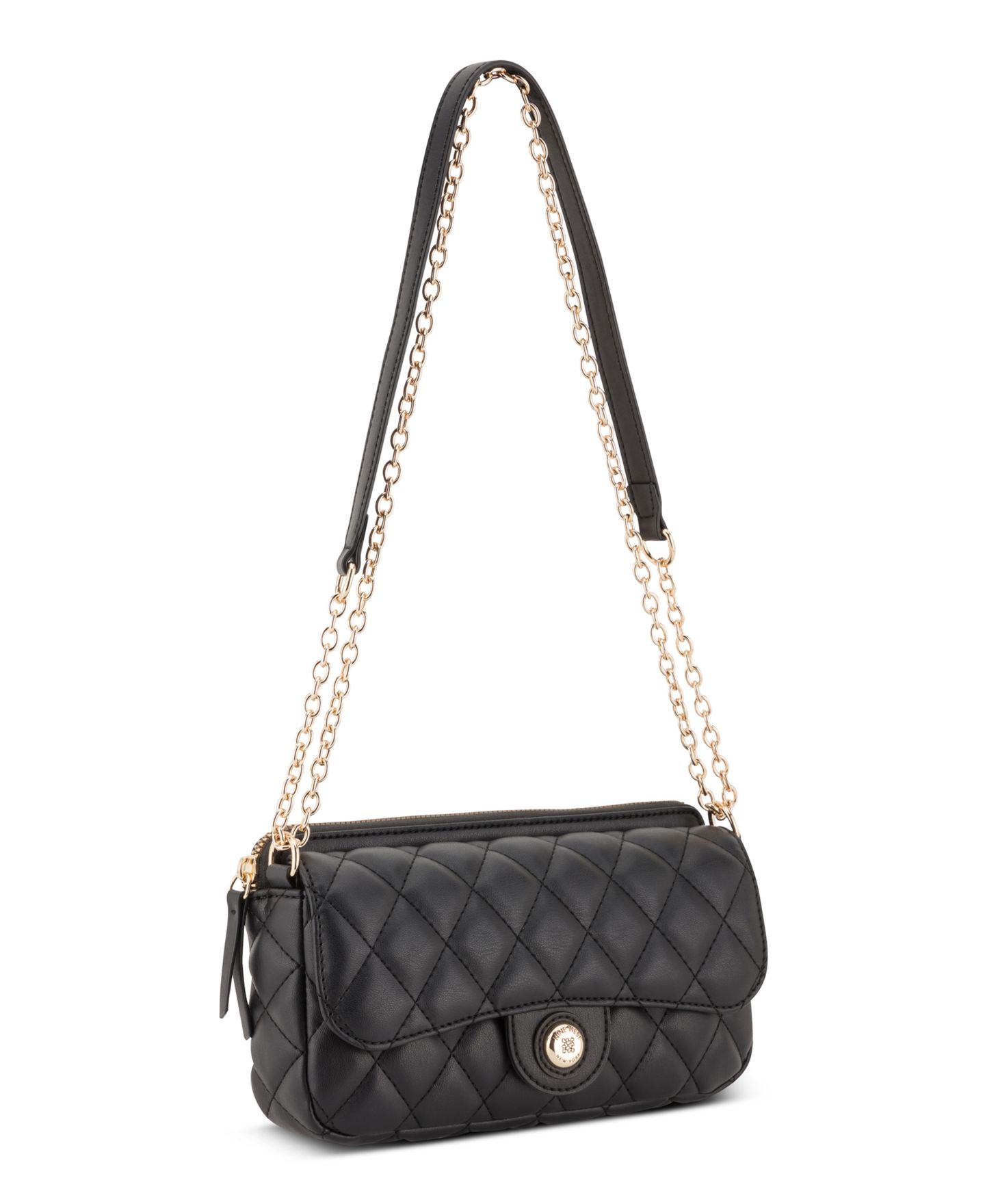 Женская сумка Nine West Emelina Flap Small Crossbody, цвет: Чёрный — фото 5