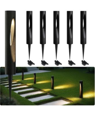 6-Pack Low Voltage Landscape Lights, 4.8W LED Pathway Lights, 3000K Outdoor Landscape Lighting for Walkway, Garden, Yard
