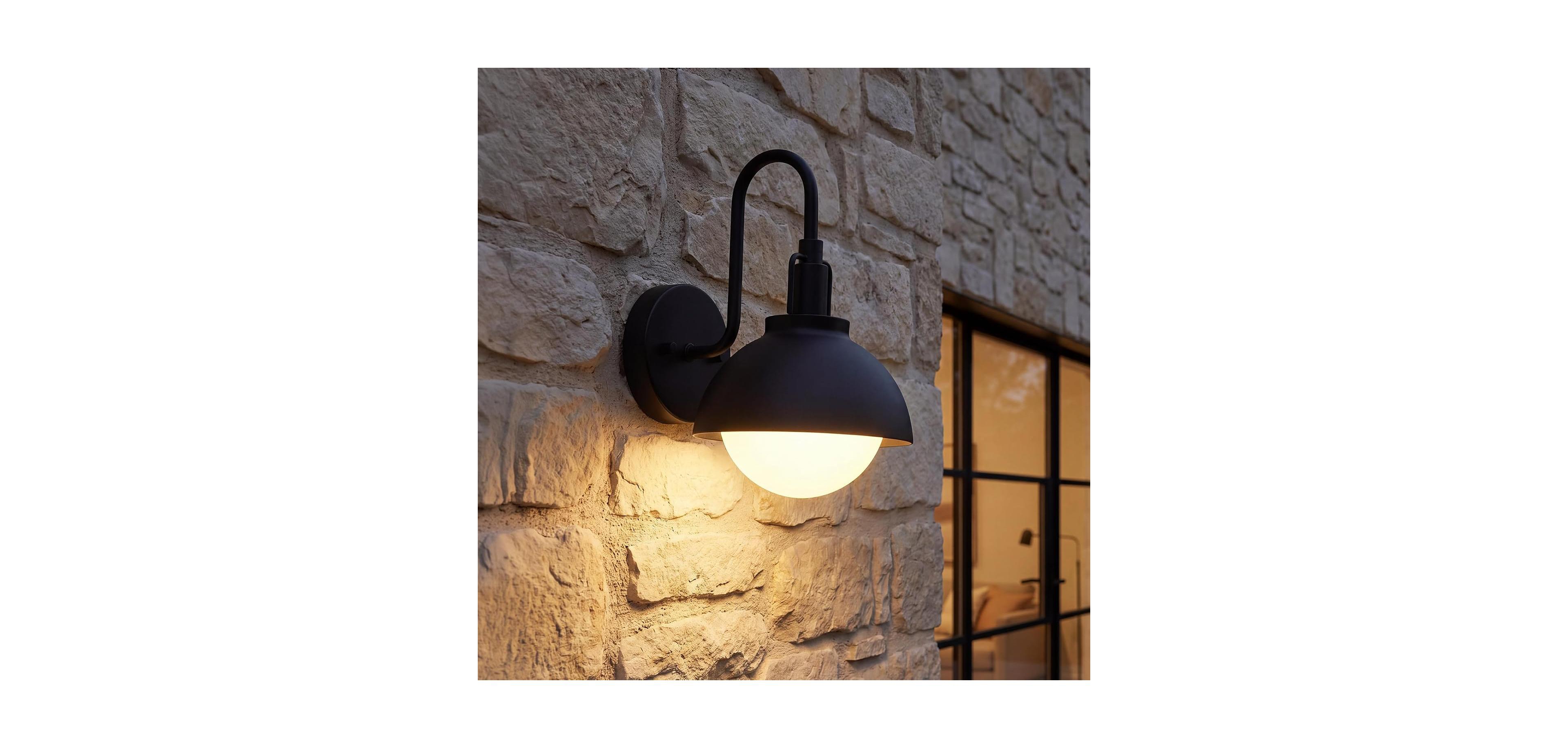 Tribesigns Outdoor Wall Sconce, Waterproof Exterior Light Fixture, Exterior Wall Sconce
