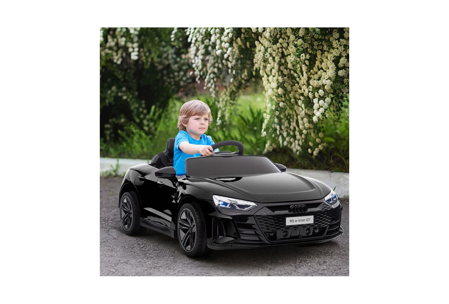 Детская игрушка YOBTOP Audi RS E-tron GT 12V Licensed Remote-Control Electric Ride-On Car, 55 lb. Capacity, от 3 лет, цвет: Чёрный — фото 9
