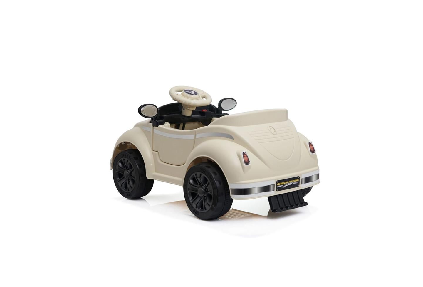 Детская игрушка YOBTOP 12V Kids Ride On Car - 2.4G Remote Control, Adjustable Speed, Multifunctional Steering Wheel, USB Bluetooth Music, For Kids 2-4, цвет: Бежевый — фото 7