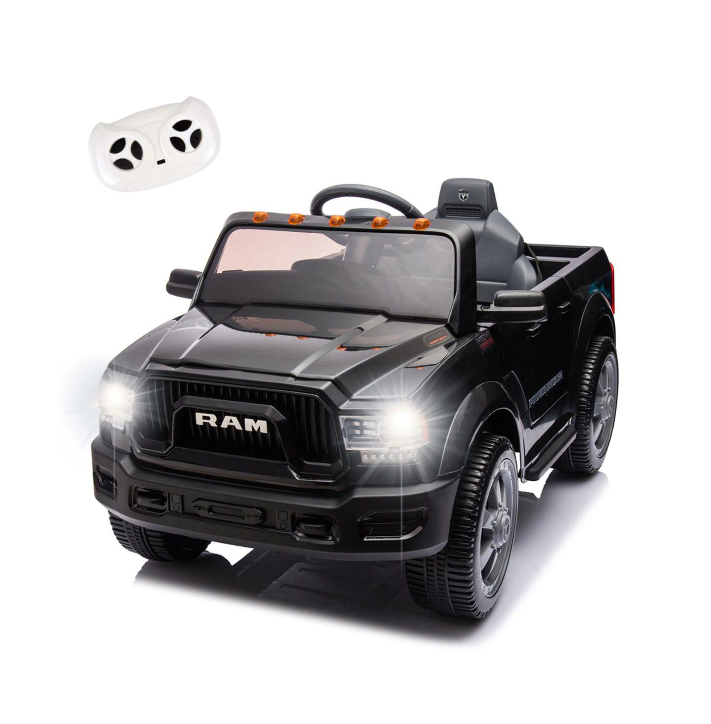 Детская игрушка YOBTOP 2500 Electric Pickup Truck with Parent Remote Control, 77.2 lb. Capacity, 3–5 лет, цвет: Чёрный — фото 1