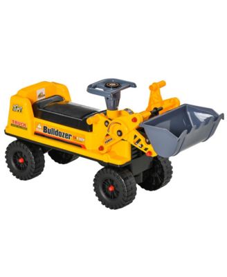 Kids Bulldozer Ride-On Toy - Toddler Construction Toy with Tough Wheels, Controllable Digging Bucket, Outdoor