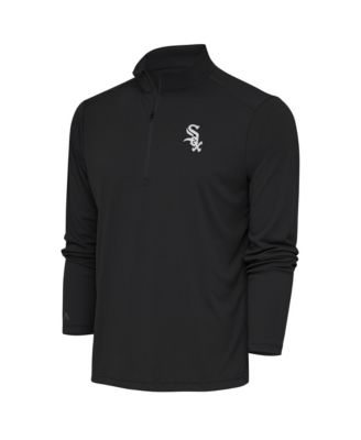 Men's Charcoal Chicago White Sox Metallic Tribute Quarter-Zip Sweatshirt
