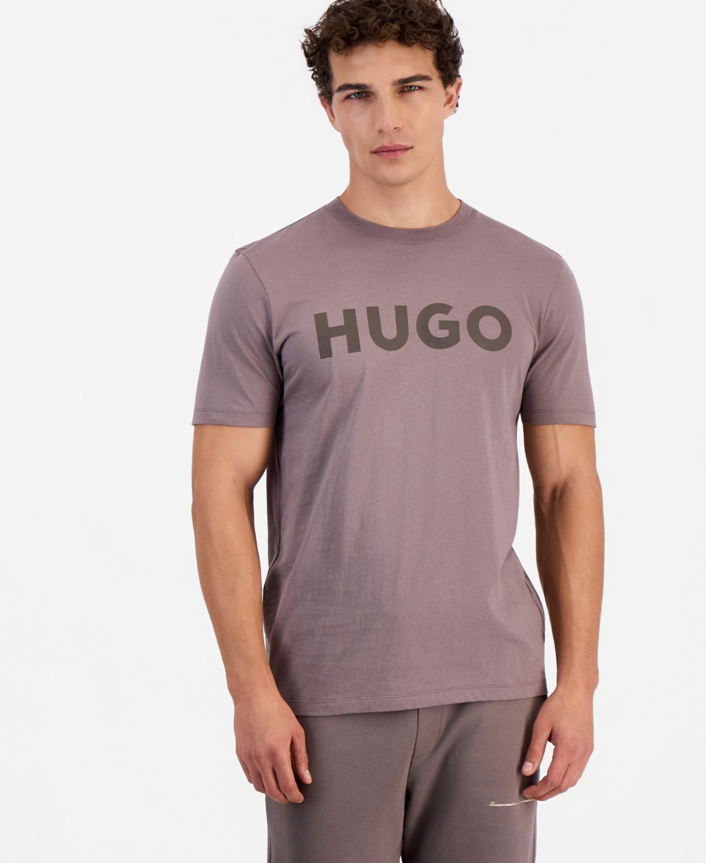 Мужская футболка Hugo Boss Dulivio Crewneck Logo Print, цвет: Rustcopper — фото 1