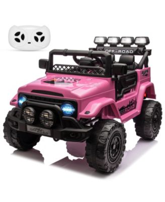 12V Remote Control Electric Ride-On Truck with Spring Suspension, Ages 3-8