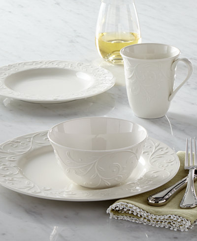 Lenox Dinnerware, Opal Innocence Carved Collection