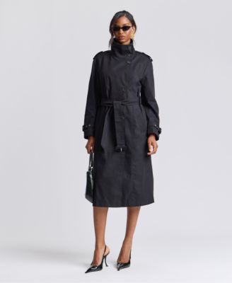Women's Funnel Neck Slouchy Trench Coat