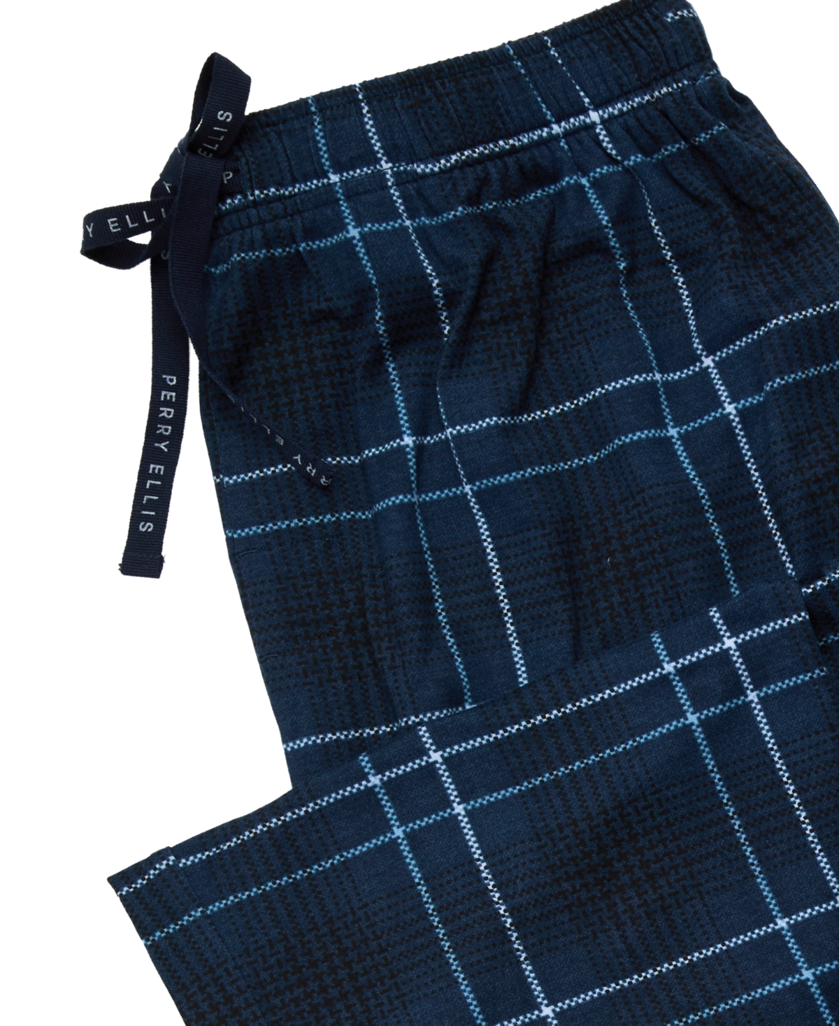 Perry Ellis Portfolio Men's Short-Sleeve Plaid T-Shirt and Pants, 2-Piece Set