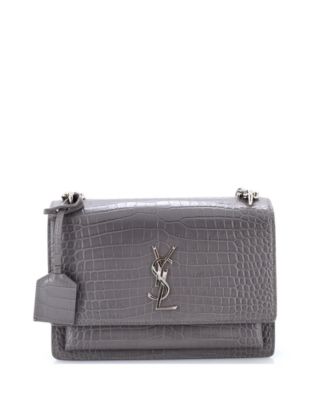 Medium Sunset Crossbody Bag Embossed Leather