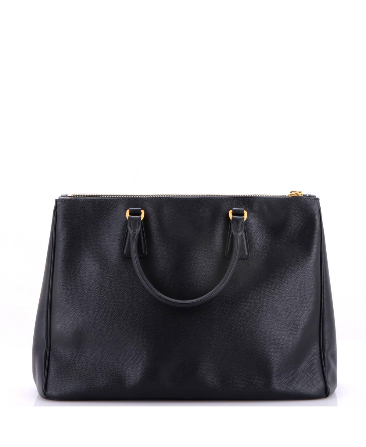 Pre-Owned Prada Large Double Zip Lux Tote Saffiano Leather