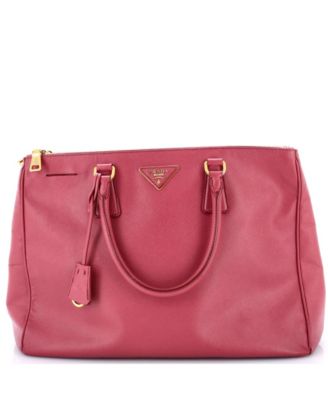 Large Double Zip Lux Tote Saffiano Leather