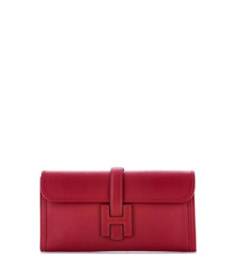 Pre-Owned Hermes 29 Jige Elan Clutch Evercolor