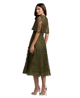 macys midi dresses casual Women's A-Line this Style vivid Luxury modern filipiniana cocktail COLOR:Moonscape Macys womens