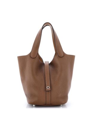 Pre-Owned Hermes PM Eclat Picotin Lock Bag Clemence with Swift