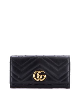 GG Marmont Continental Wallet Matelasse Leather