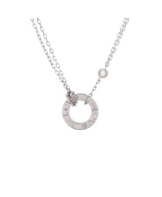 2 Diamonds Love Pendant Necklace
