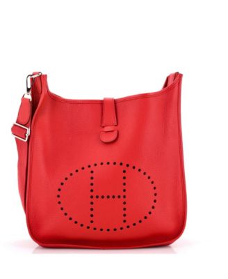 Pre-Owned Hermes GM Evelyne Bag Gen III Clemence