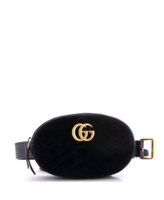 GG Marmont Belt Bag Matelasse Velvet