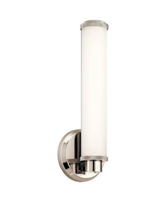 Indeco 14 1/2" High Polished Nickel LED Wall Sconce
