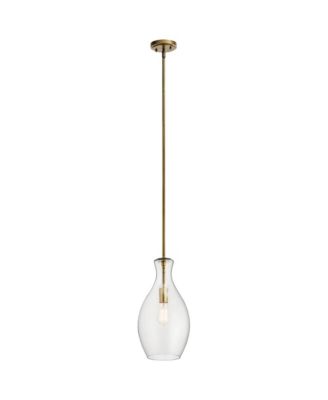 Everly 8 3/4" Wide Natural Brass Mini Pendant Light