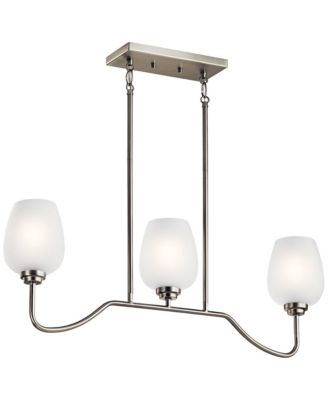 Valserrano 31" Wide Nickel Kitchen Island Light Chandelier